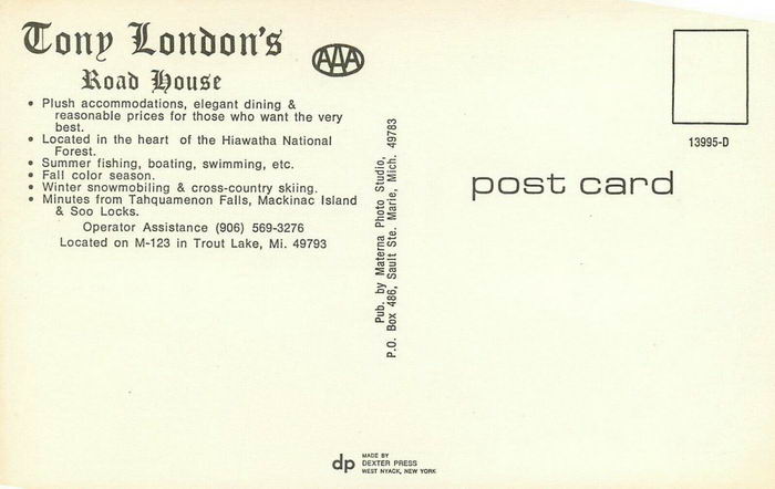 Castlewood Inn & Suites (Best Western Tony Londons, Tony Londons Roadhouse) - Old Postcard